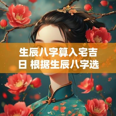 生辰八字算入宅吉日 根据生辰八字选入宅吉日