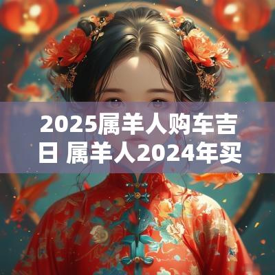 2025属羊人购车吉日 属羊人2025年买车吉日