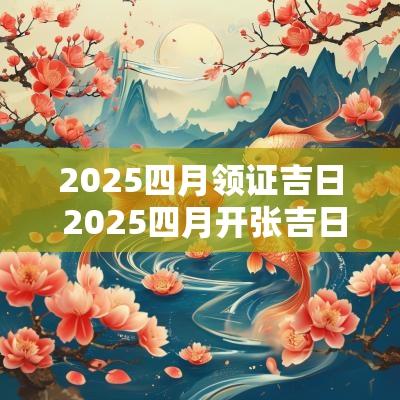 2025四月领证吉日 2025四月开张吉日