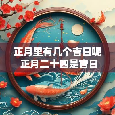 正月里有几个吉日呢 正月二十四是吉日吗 正月里有几个吉日呢 正月二十四是吉日吗