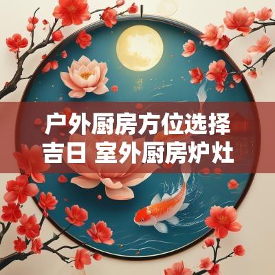 户外厨房方位选择吉日 室外厨房炉灶最佳朝向方位