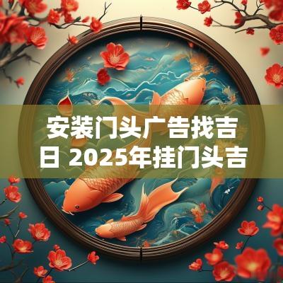 安装门头广告找吉日 2025年挂门头吉日