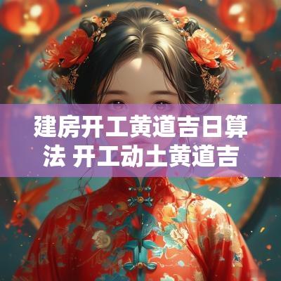 建房开工黄道吉日算法 开工动土黄道吉日查询