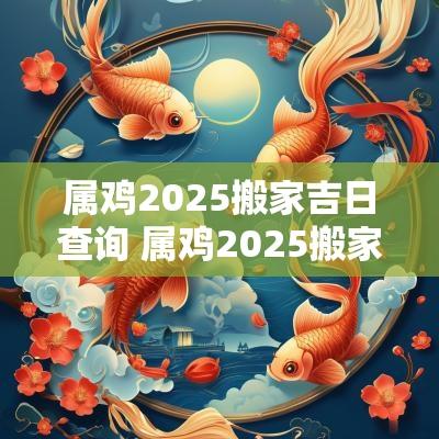 属鸡2025搬家吉日查询 属鸡2025搬家吉日