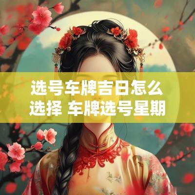 选号车牌吉日怎么选择 车牌选号星期几选最好