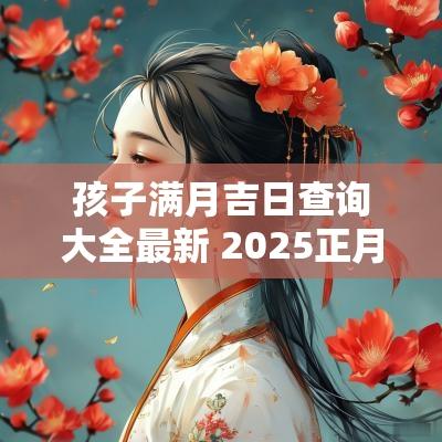 孩子满月吉日查询大全最新 2025正月孩子满月吉日