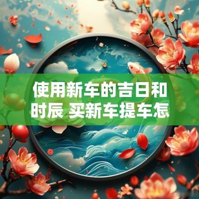 使用新车的吉日和时辰 买新车提车怎么选吉日