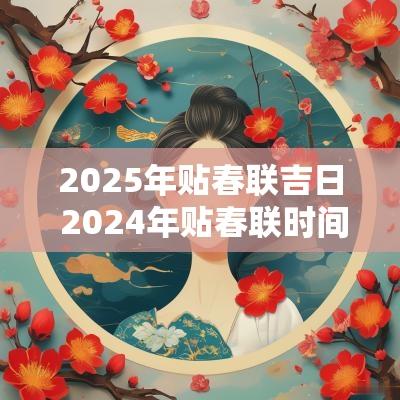 2025年贴春联吉日 2025年贴春联时间最佳