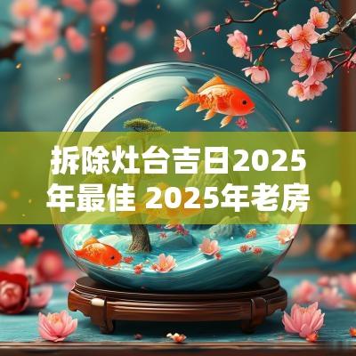 拆除灶台吉日2025年最佳 2025年老房拆除吉日