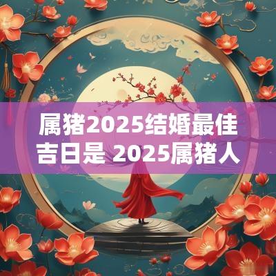 属猪2025结婚最佳吉日是 2025属猪人买彩票吉日