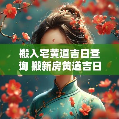 搬入宅黄道吉日查询 搬新房黄道吉日吉时查询老黄历