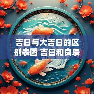 吉日与大吉日的区别表图 吉日和良辰