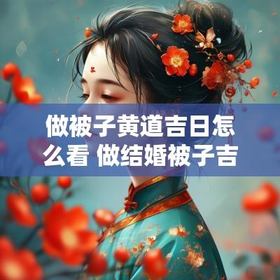 做被子黄道吉日怎么看 做结婚被子吉日查询