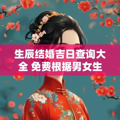 生辰结婚吉日查询大全 免费根据男女生辰选结婚吉日