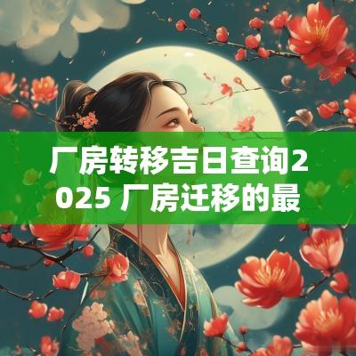 厂房转移吉日查询2025 厂房迁移的最新信息
