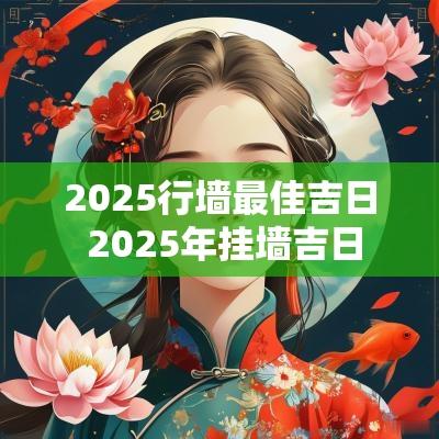 2025行墙最佳吉日 2025年挂墙吉日
