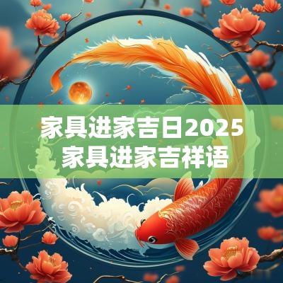 家具进家吉日2025 家具进家吉祥语