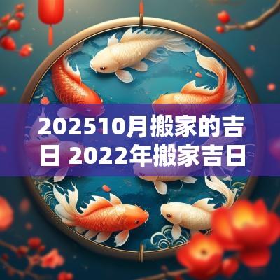 202510月搬家的吉日 2025年搬家吉日一览表