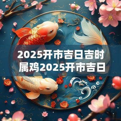 2025开市吉日吉时 属鸡2025开市吉日