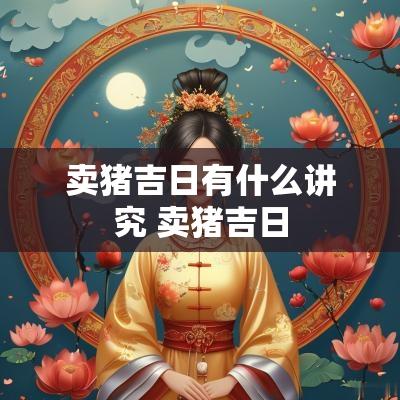 卖猪吉日有什么讲究 卖猪吉日