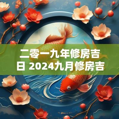 二零一九年修房吉日 2025九月修房吉日