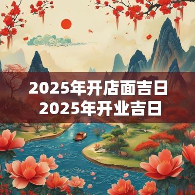 2025年开店面吉日 2025年开业吉日