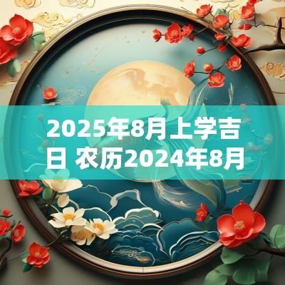 2025年8月上学吉日 农历2025年8月求学吉日