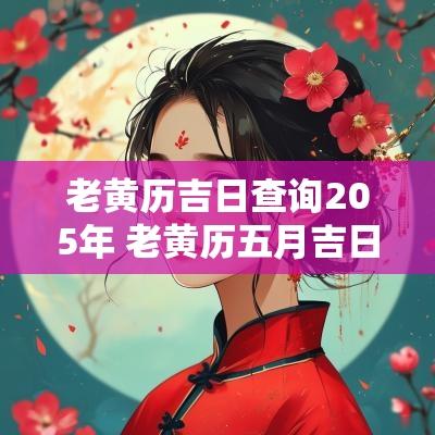 老黄历吉日查询205年 老黄历五月吉日查询