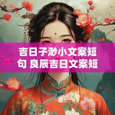 吉日子渺小文案短句 良辰吉日文案短句干净