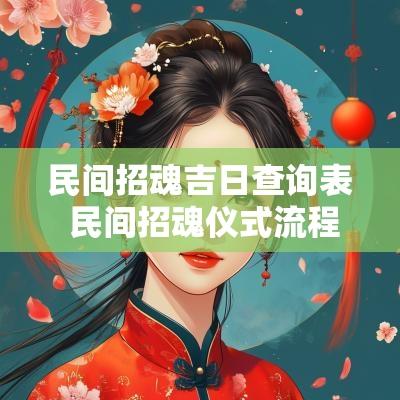民间招魂吉日查询表 民间招魂仪式流程