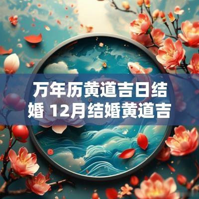万年历黄道吉日结婚 12月结婚黄道吉日