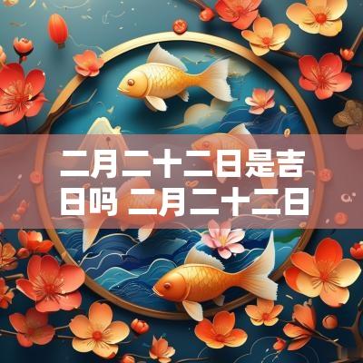 二月二十二日是吉日吗 二月二十二日是黄道吉日吗