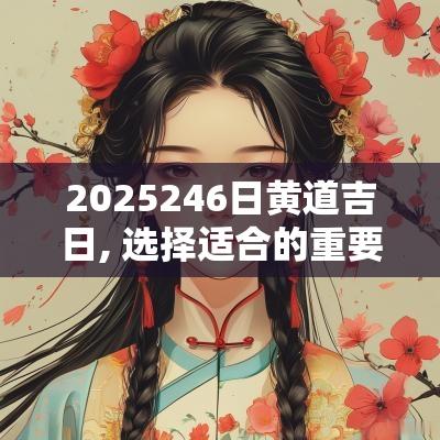 2025246日黄道吉日, 选择适合的重要日子