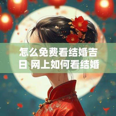 怎么免费看结婚吉日 网上如何看结婚日子吉日