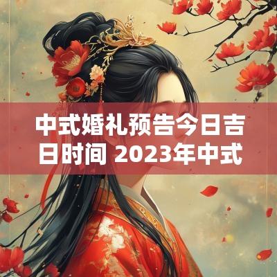 中式婚礼预告今日吉日时间 2025年中式婚礼日期