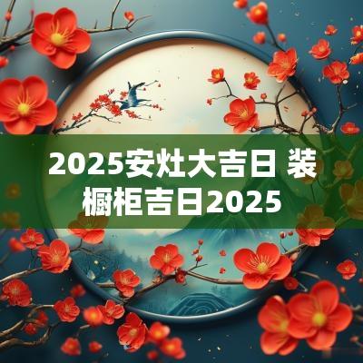 2025安灶大吉日 装橱柜吉日2025