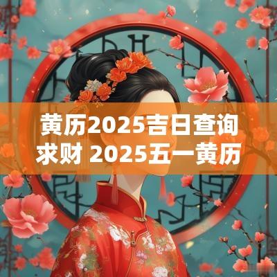 黄历2025吉日查询求财 2025五一黄历吉日查询