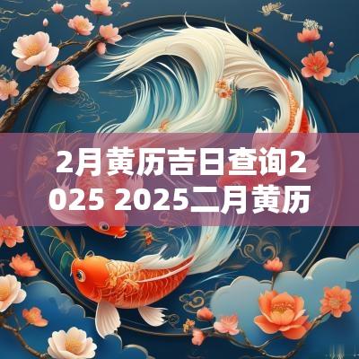 2月黄历吉日查询2025 2025二月黄历吉日