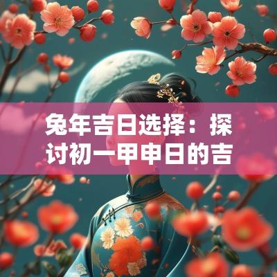 蛇年吉日选择：探讨初一甲申日的吉利日子