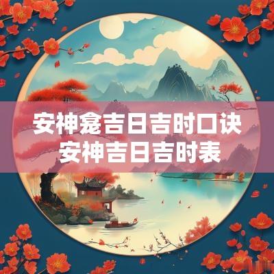 安神龛吉日吉时口诀 安神吉日吉时表