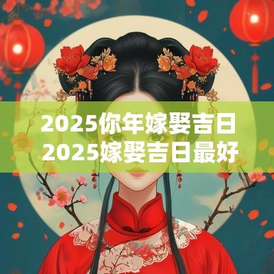 2025你年嫁娶吉日 2025嫁娶吉日最好