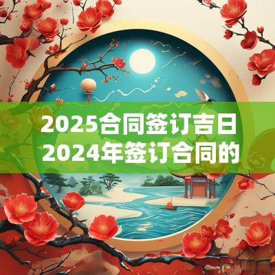 2025合同签订吉日 2025年签订合同的吉日查询