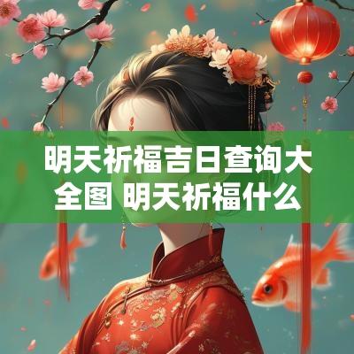 明天祈福吉日查询大全图 明天祈福什么时间好点
