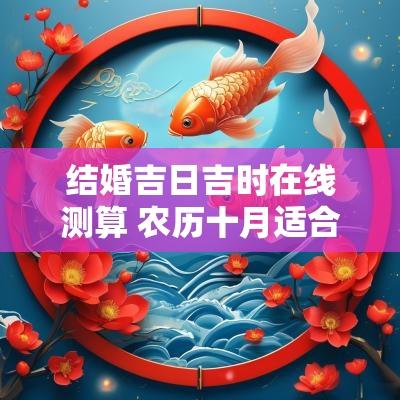 结婚吉日吉时在线测算 农历十月适合结婚的吉日吉时