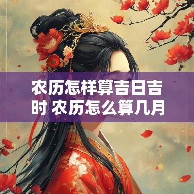 农历怎样算吉日吉时 农历怎么算几月几日公式
