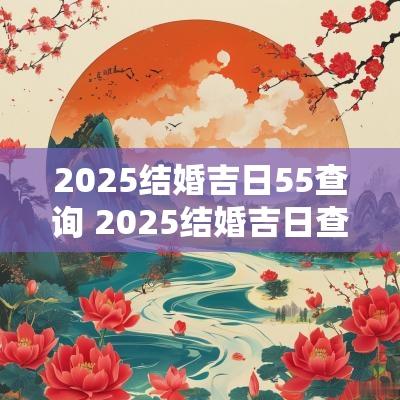 2025结婚吉日55查询 2025结婚吉日查询免费最新