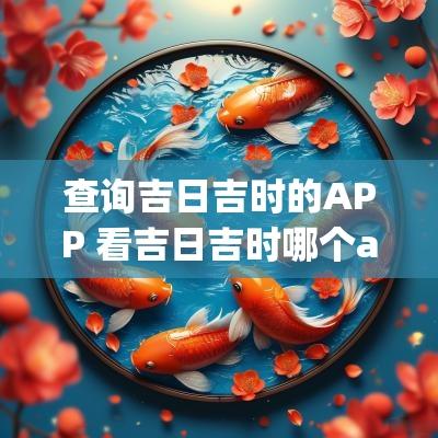 查询吉日吉时的APP 看吉日吉时哪个app最好