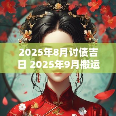 2025年8月讨债吉日 2025年9月搬运吉日