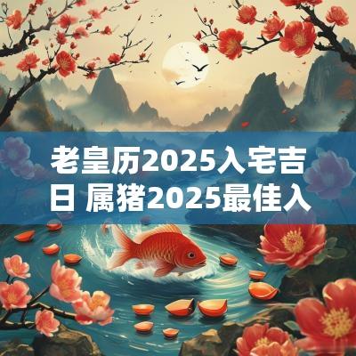 老皇历2025入宅吉日 属猪2025最佳入宅吉日