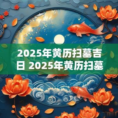 2025年黄历扫墓吉日 2025年黄历扫墓吉日查询